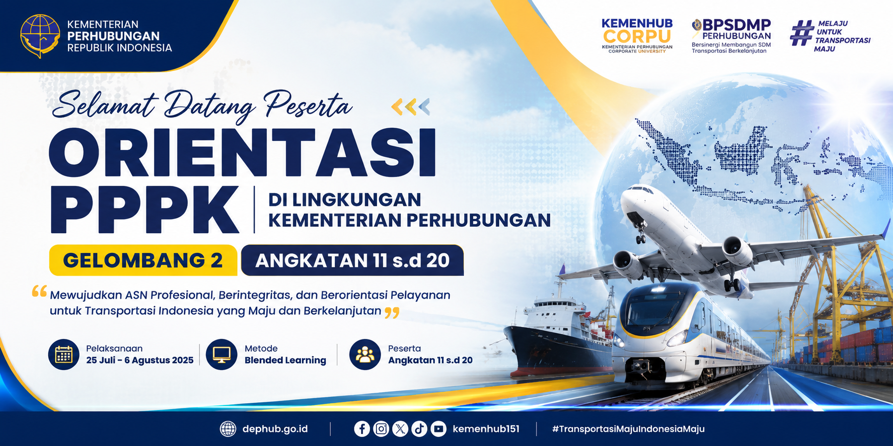 Gelombang 2 (A11-A20) Orientasi PPPK Kementerian Perhubungan Tahun 2026
