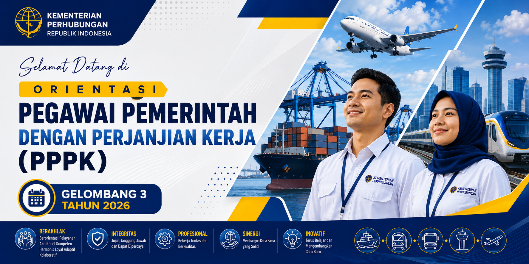 Gelombang 3 (A21-A30) Orientasi PPPK Kementerian Perhubungan Tahun 2026