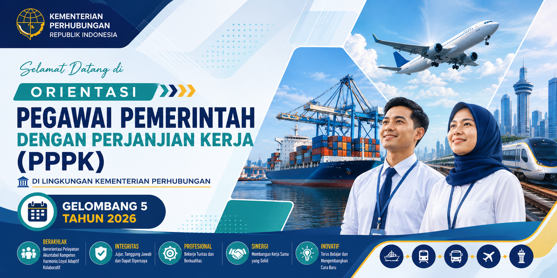Gelombang 5 (A41-A50) Orientasi PPPK Kementerian Perhubungan Tahun 2026
